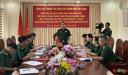 Cục Dân vận kiểm tra công tác dân vận tại Bộ đội Biên phòng tỉnh Gia Lai